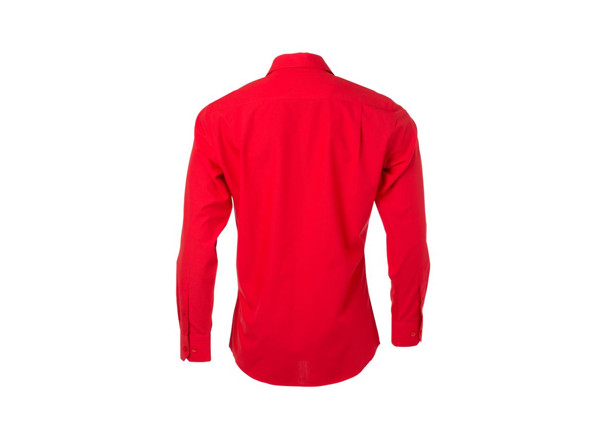 JN Men's Shirt Longsleeve Poplin JN678 tomato, Größe M