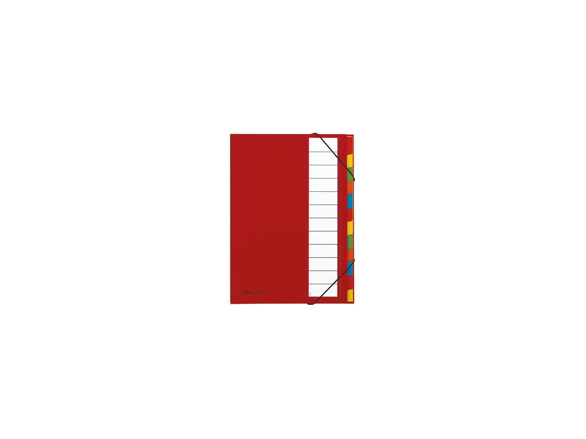 PAGNA Ordnungsmappe Deskorganizer 44133-01 DIN A4 12Fächer rot