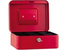 Geldkassette 20x9x16cm 5Fächer rot