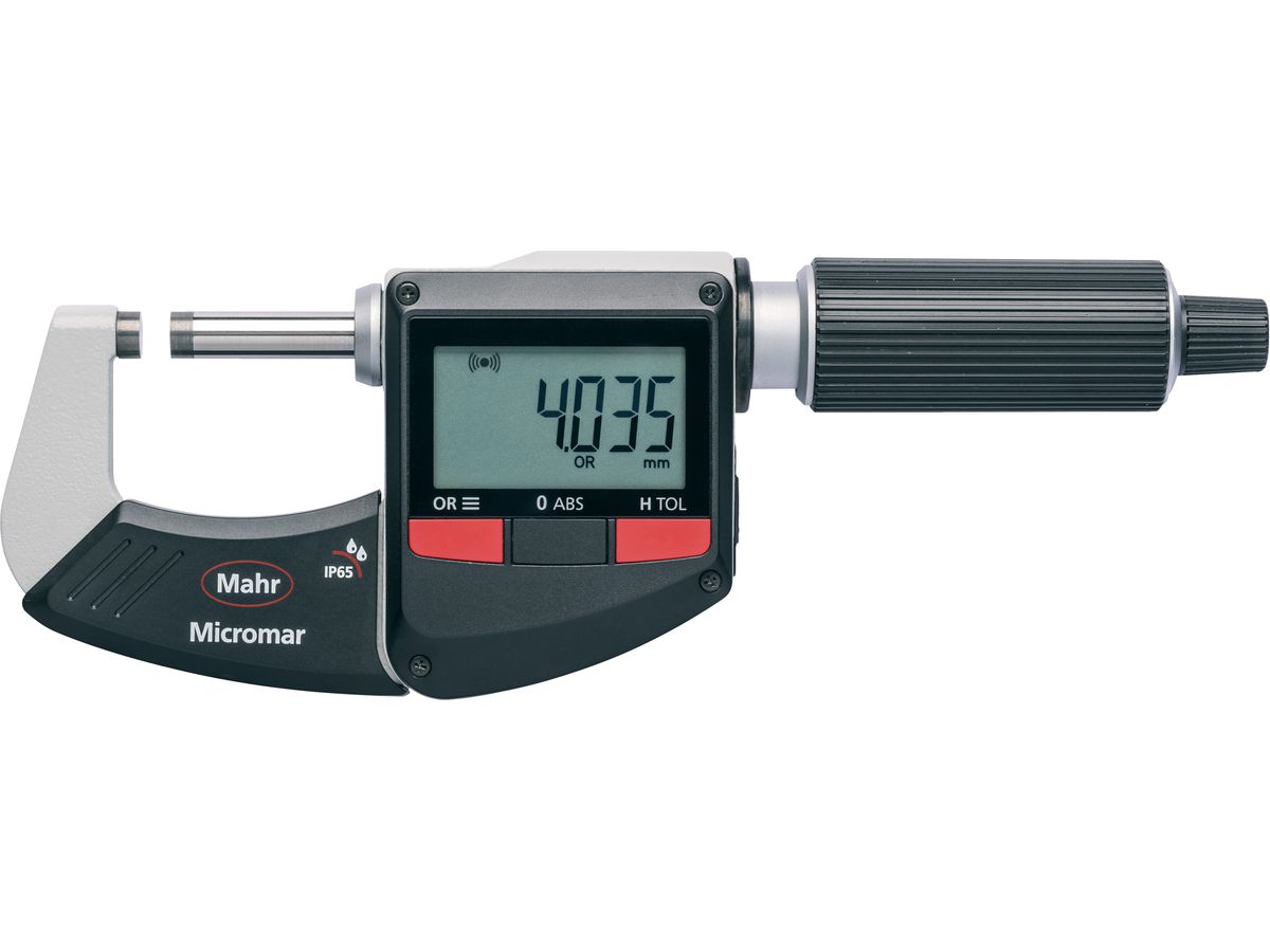 MAHR Digital-Bügelmessschraube mit Funkü IP65 INOX 75-100 mm