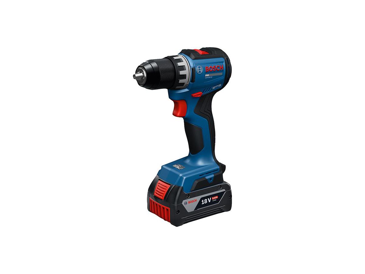 BOSCH Akku-Bohrschrauber GSR 18V-52 2x18V/2,0 Ah, Ladegerät, L-BOXX