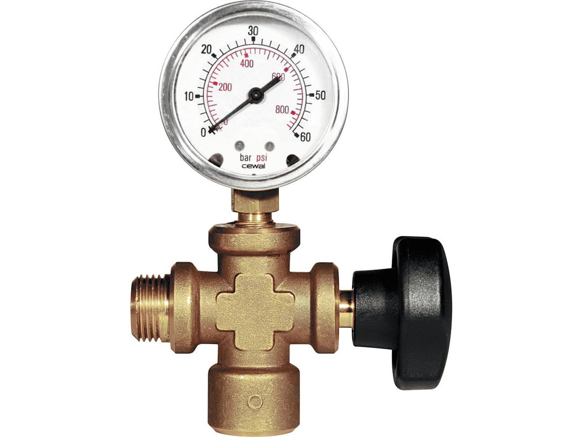 Connecting piece w.manometer