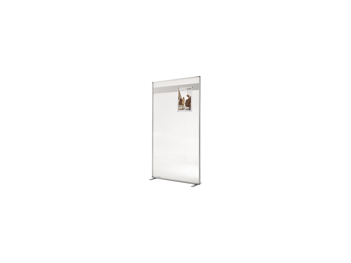 magnetoplan Raumteiler 1103880 100x180x50cm transparent