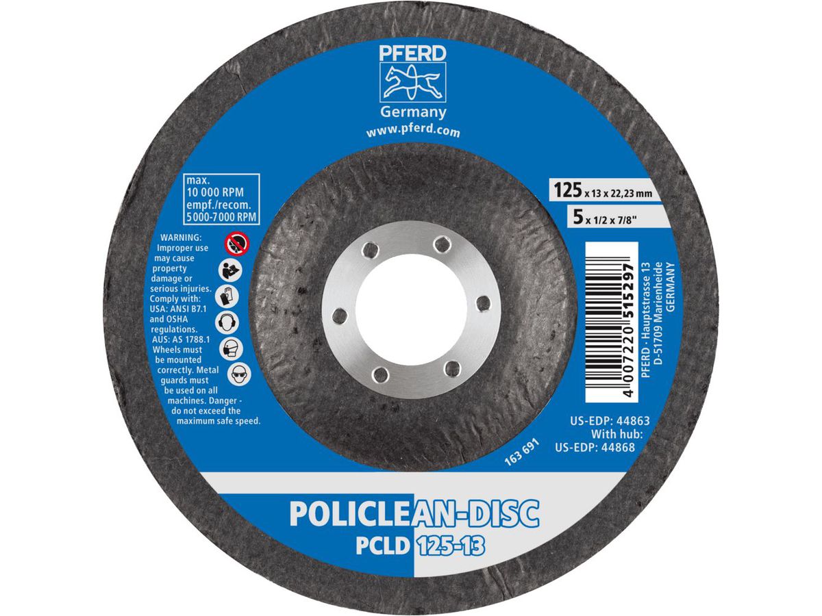 Disc Policlean PCLD 125x13mm Pferd