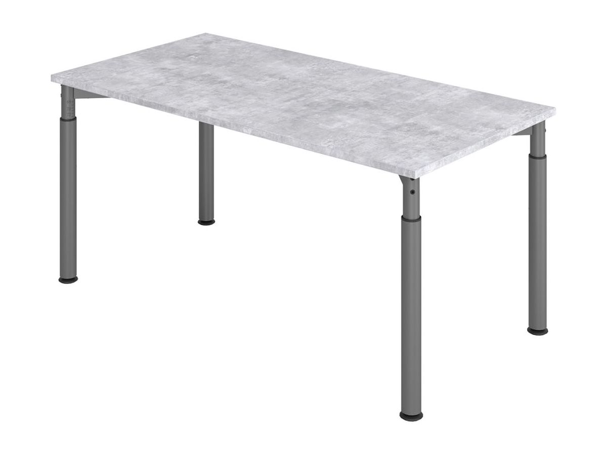 Schreibtisch 4-Fuß 1600x800 mm Beton