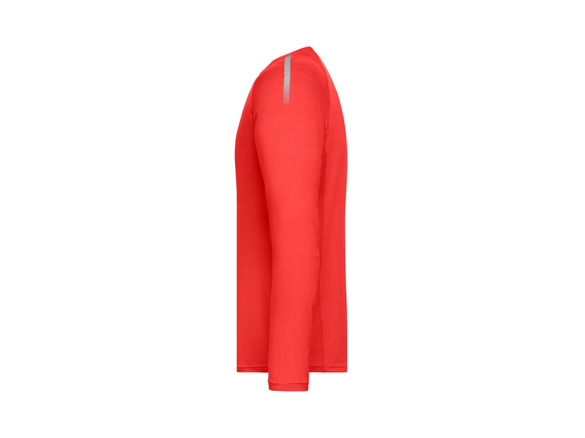 JN Men's Sports Shirt Long-Sleeved JN522 bright-red, Größe 3XL