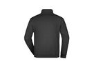 JN Round-Neck Zip JN352 100%BW, black, Größe L