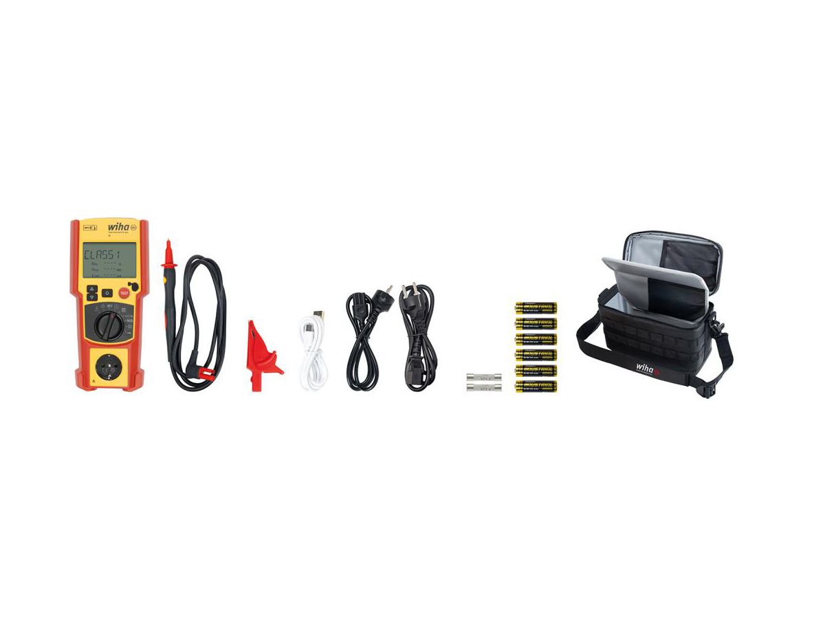 WIHA Gerätetester Set PAT one mit Zubehör in Tasche