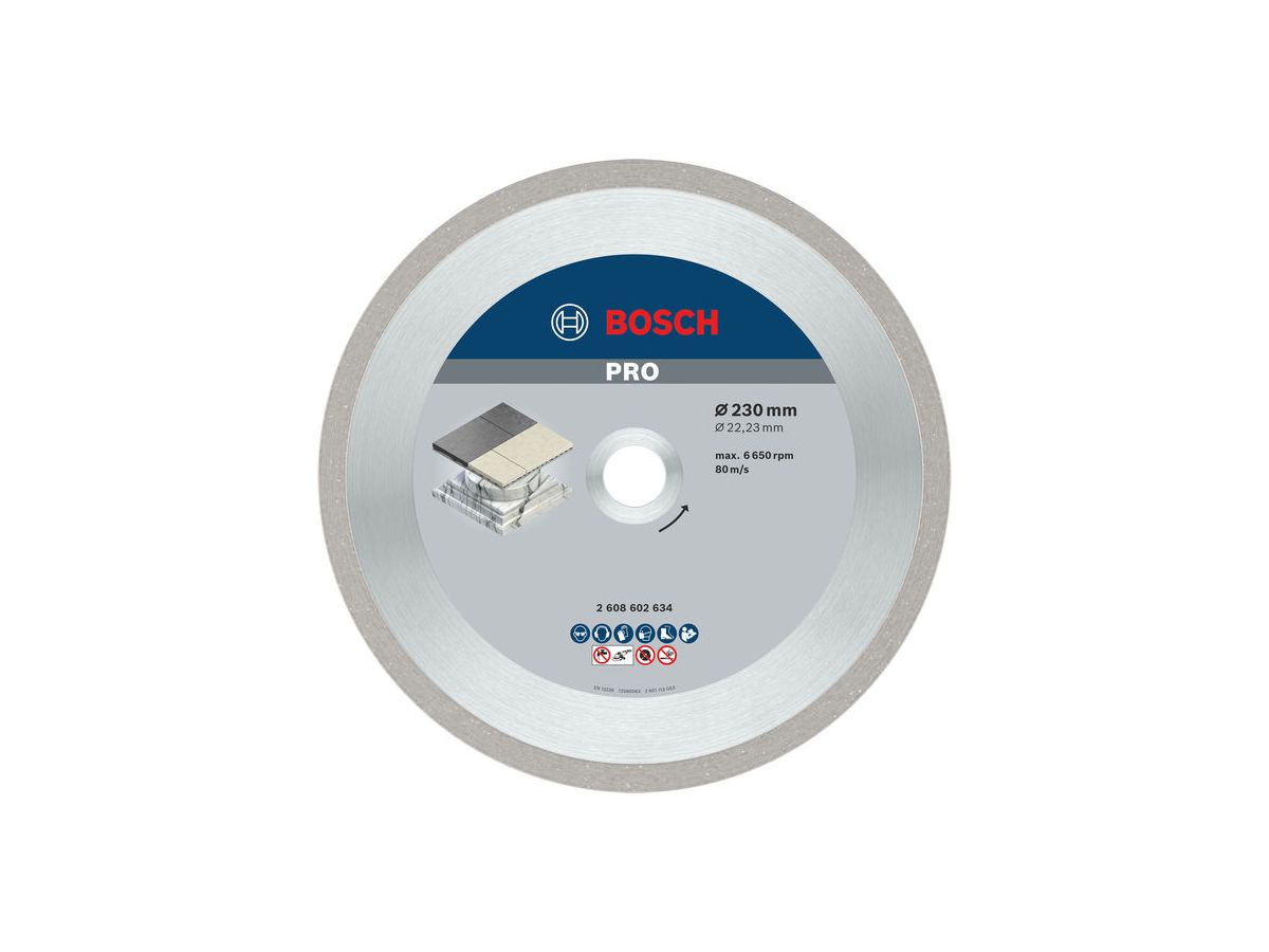 BOSCH Diamanttrennscheibe Best for Ceramic 230x 22,23 mm