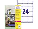 Avery Zweckform Etikett L4773-100 63,5x33,9 mm wetterfest LK