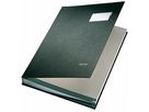 Leitz Unterschriftsmappe 57000095 DIN A4 20Fächer Graupappe schwarz
