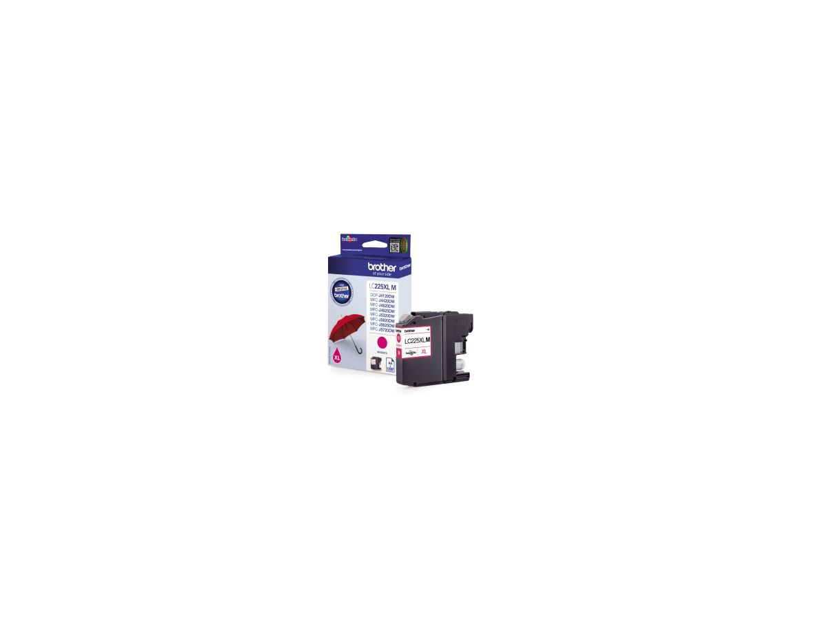 Brother Tintenpatrone LC225XLM 1.200Seiten magenta