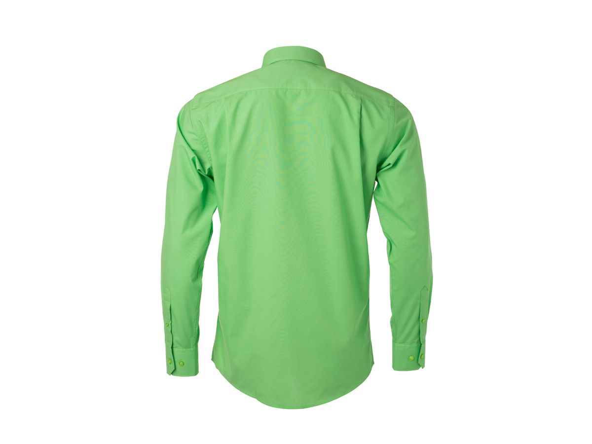 JN Men's Shirt Longsleeve Poplin JN678 lime-green, Größe L