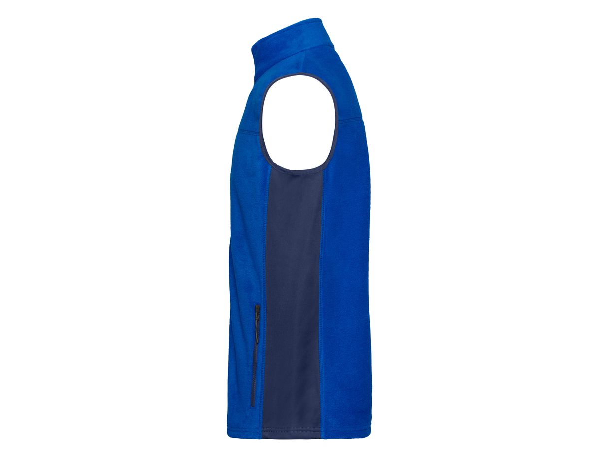 JN Men's Workwear Fleece Vest JN856 100%PES, royal/navy, Größe XXL