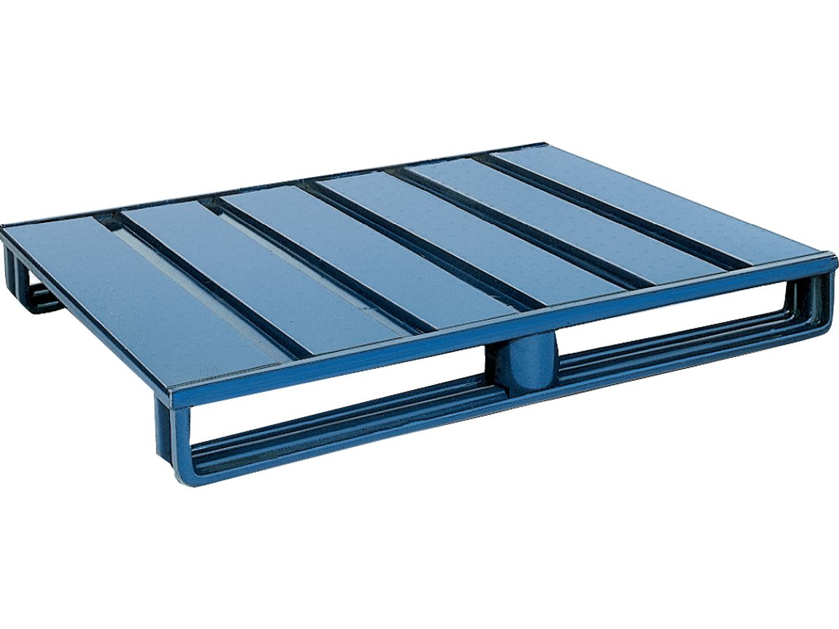 Stahlflachpalette, lackiert