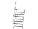 Aluminium-Treppe 60 Grad 8 Stufen B 1000 mm