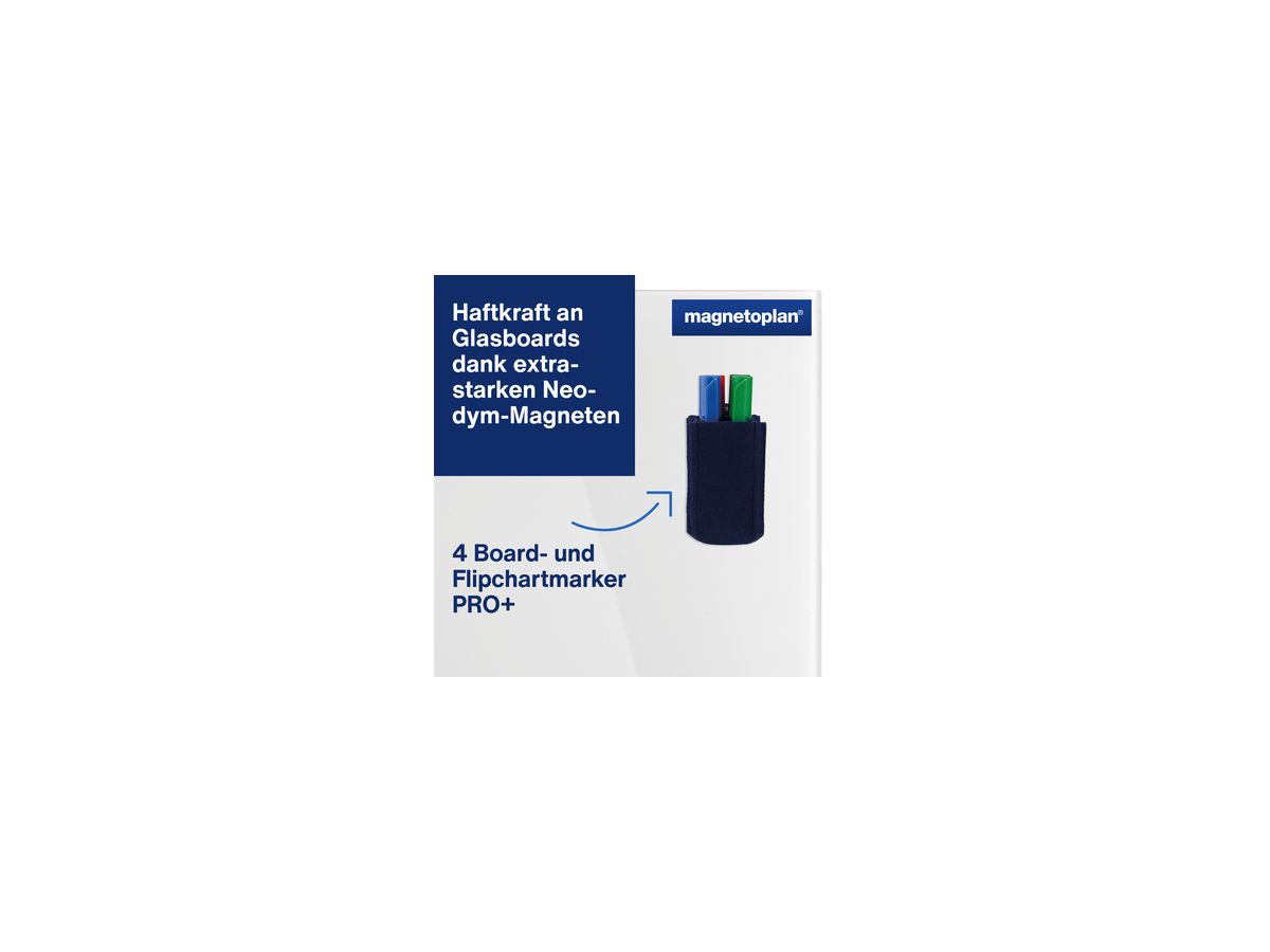 magnetoplan Stiftehalter magnetoTray small 1227614 blau