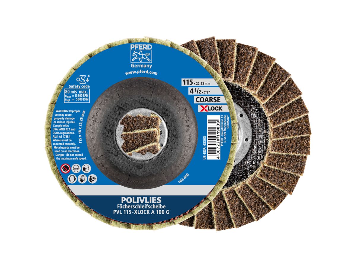 PFERD Polivliesscheibe X-LOCK 115mm PVL A