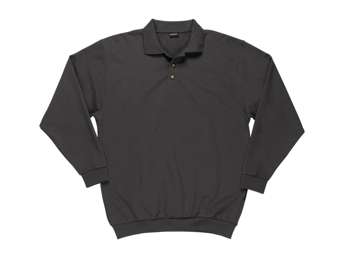 MASCOT Polo-Sweatshirt TRINIDAD Crossover,dunkelanthrazit,Gr. 4XL