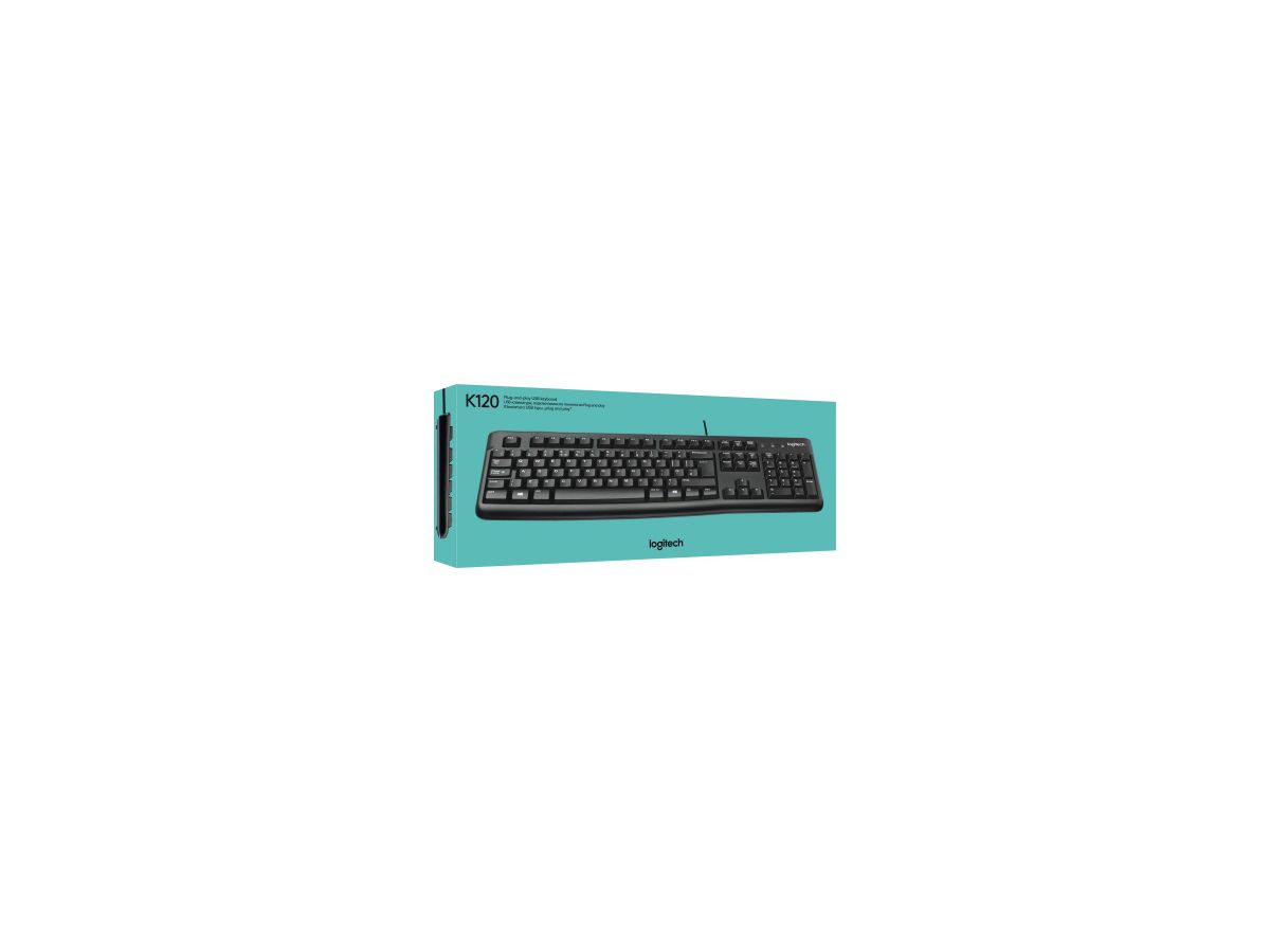 Logitech Tastatur K120 920-002489 3x18x47cm USB schwarz