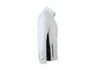 JN Men's Workwear Fleece Jacket JN842 100%PES, white/carbon, Größe 6XL