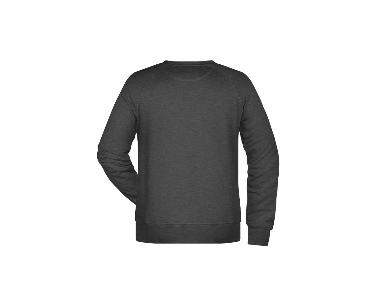 JN Men's Sweat 8022 black-heather, Größe 4XL