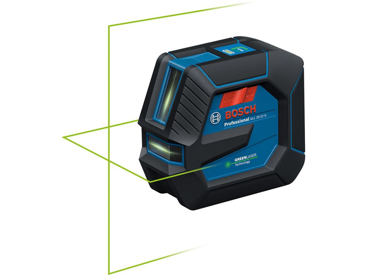 BOSCH Linienlaser GLL 20-22 G Tafel, Koffer, LB 10, DK 20, USB Akku