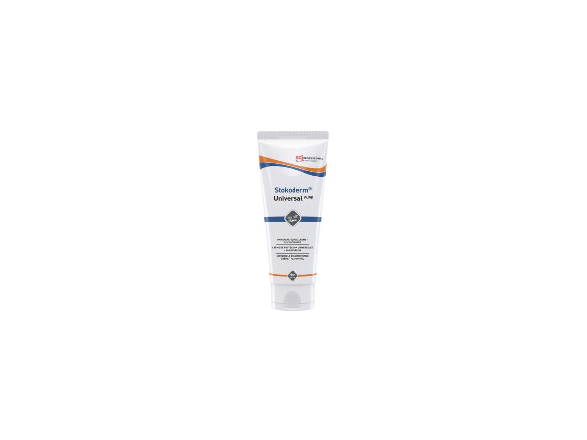 SC JOHNSON Hautschutzcreme Stokoderm UNIVERSAL PURE, 100 ml Tube, SGP100ML