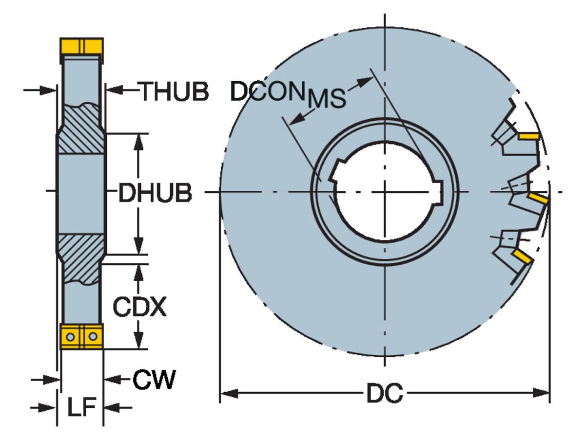 COROMANT CoroMill 331 Scheibenfräser N331.32-315S60KM15.00