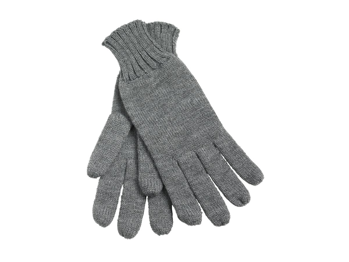 mb Knitted Gloves MB505 100%PAC, dark-grey-melange, Größe S/M