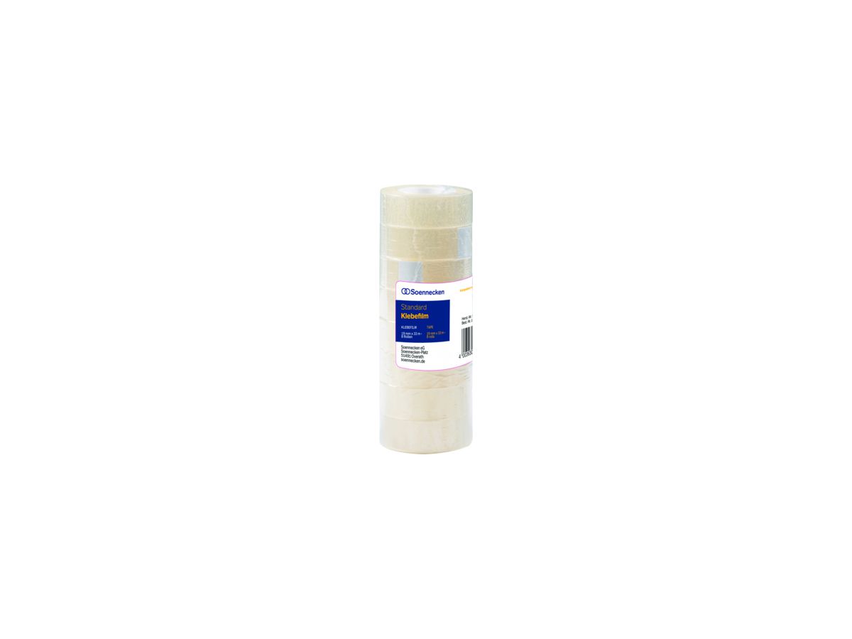 Soennecken Klebefilm 5847 19mmx33m transparent 8 St./Pack.