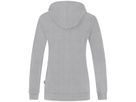 JAKO Kapuzenjacke Organic Damen C6820, Gr. 46 hellgrau meliert