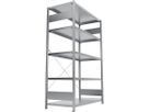META Clip-Fachbodenregal S3 CLIP 150 GR 2000 x 1300 x 600 vzk. kpl. 5 Böden