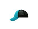 mb 6 Panel Elastic Fit Mesh Cap MB6215 turquoise/black, Größe L/XL