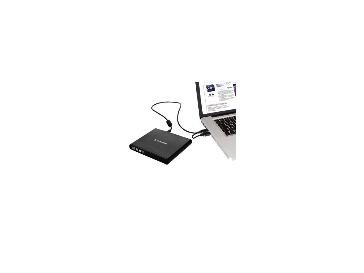 Verbatim DVD Brenner 98938 USB 2.0 6x/8x/24x extern schwarz