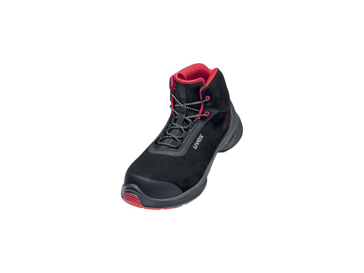 UVEX 1 G2 Sicherheits-Stiefel Gr. 35 W14 S3L ESD SR schw/rot 6839.4