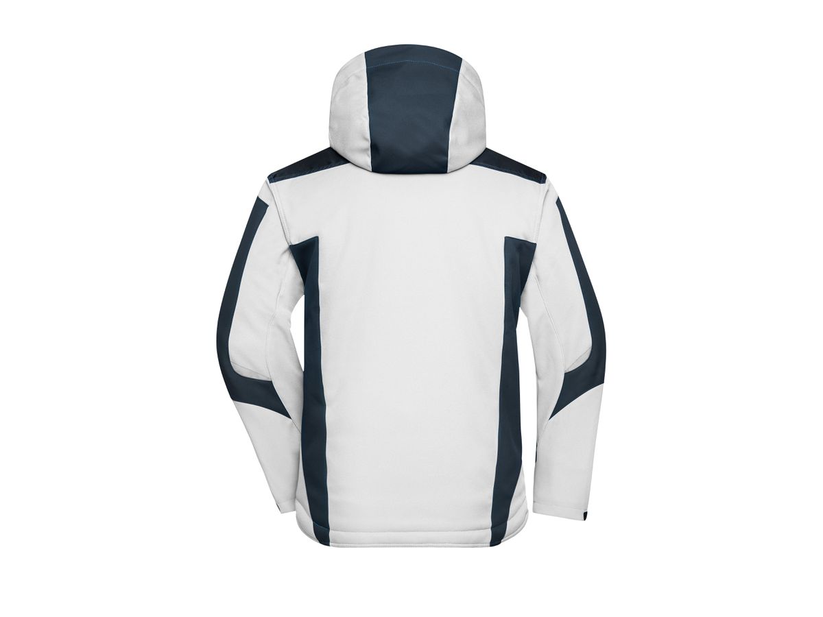 JN Craftsmen Softshell Jacket JN824 100%PES, white/carbon, Größe XL
