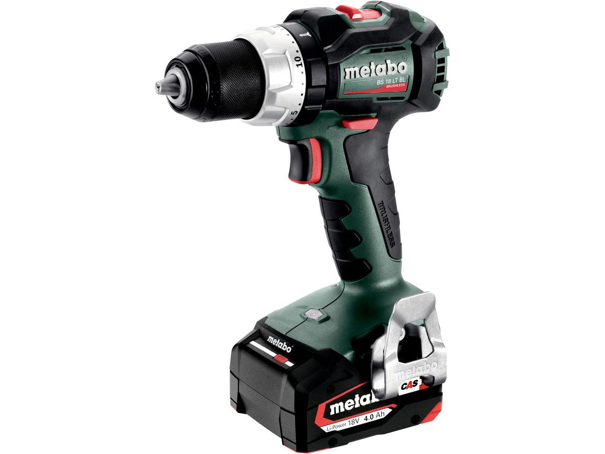 METABO Akku-Bohrschrauber BS 18 LT BL SE 2x18 V/4,0 Ah, Ladegerät, metaBOX 145
