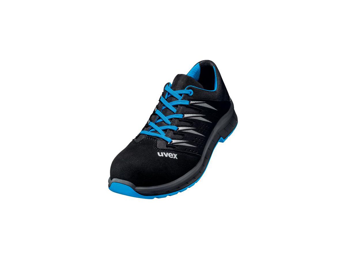UVEX 2 trend Sicherheits-Halbschuh gel. Gr. 36 W11 S1 ESD SR schwarz/blau 6937.8