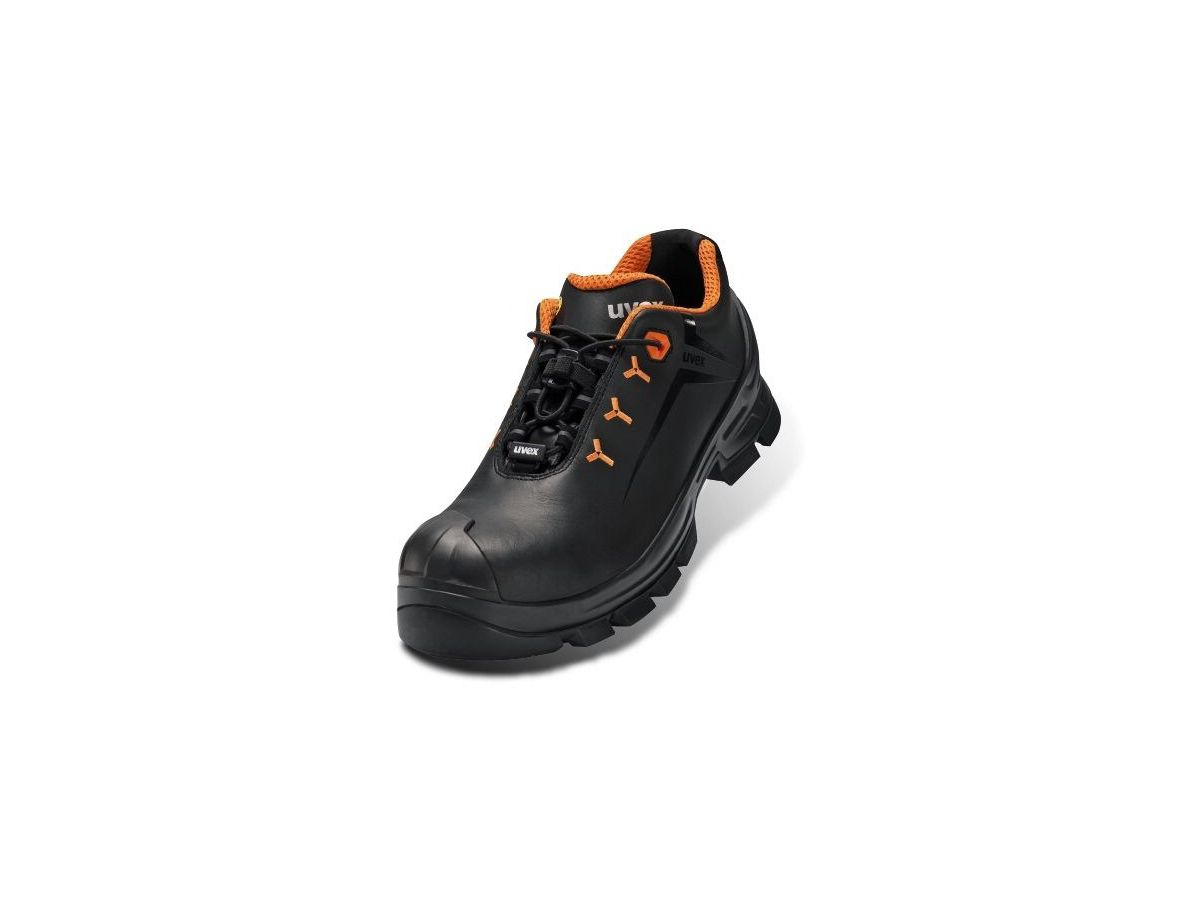 UVEX 2 Sicherheits-Halbschuh S3 6522.3 Weite 12, ESD, schwarz/orange Gr. 36