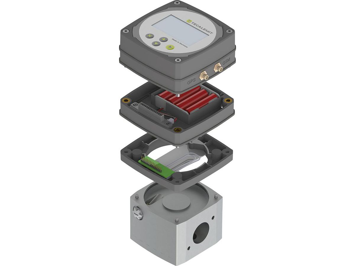 Durchflussmessgerät TecalemitFlow OG 100 Batt Flanschanschluss 100l/min