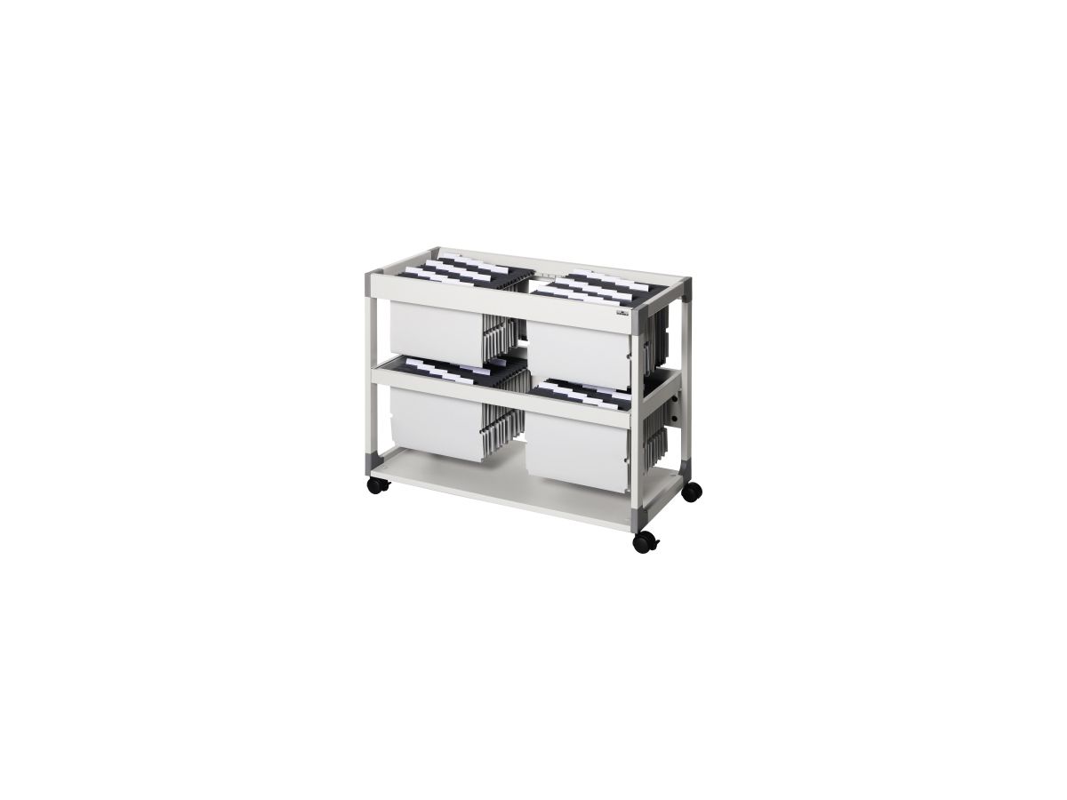 DURABLE Hängemappenwagen TROLLEY 200 MULTI DUO 379210 lichtgrau