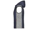 JN Ladies' Knitted Hybrid Vest JN767 light-mel./anthr.-mel., Größe M