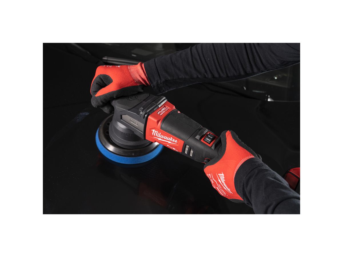 MILWAUKEE Polierschwamm Kletthaftung 140/20 mm, Rot